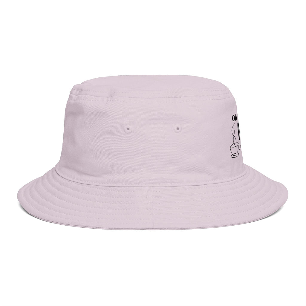 Oh and I Love Mocha Bucket Hat — Coffee Lover Casual Sun Hat