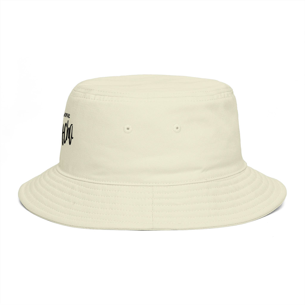 Oh and I Love Mocha Bucket Hat — Coffee Lover Casual Sun Hat