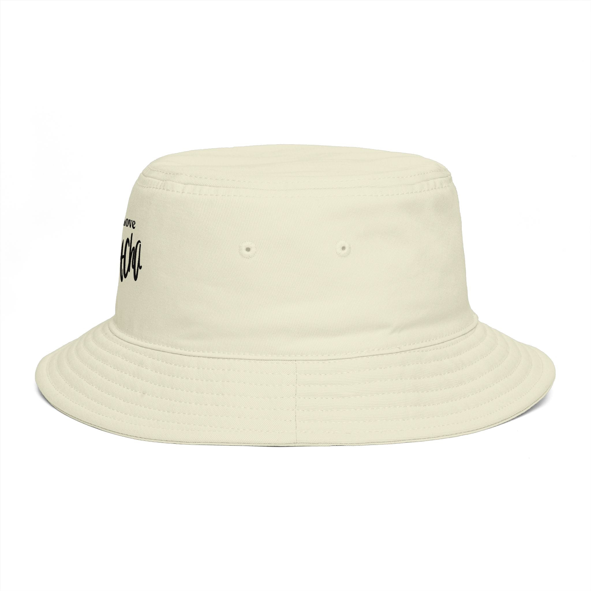 Oh and I Love Mocha Bucket Hat — Coffee Lover Casual Sun Hat