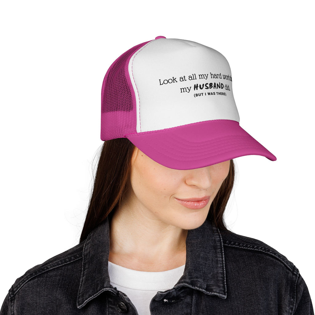 Funny "My Husband Did" Mesh Trucker Hat