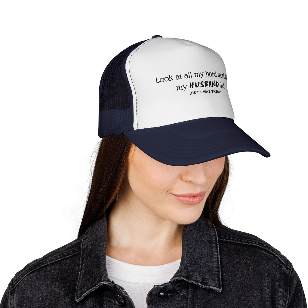 Funny "My Husband Did" Mesh Trucker Hat