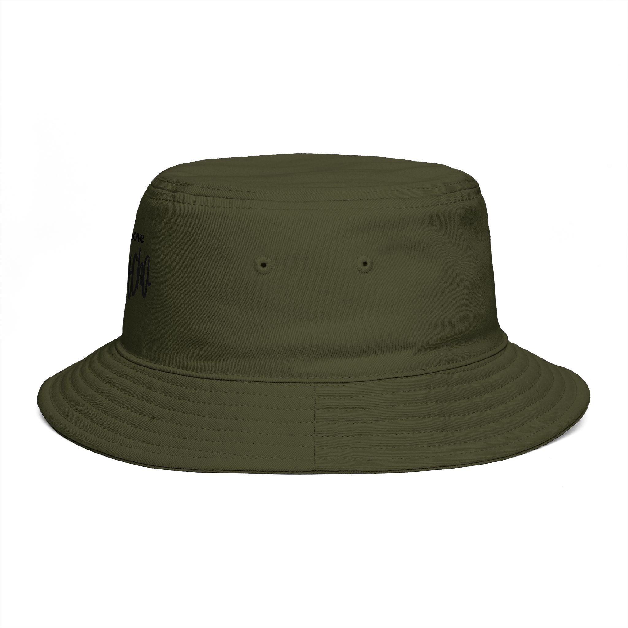 Oh and I Love Mocha Bucket Hat — Coffee Lover Casual Sun Hat