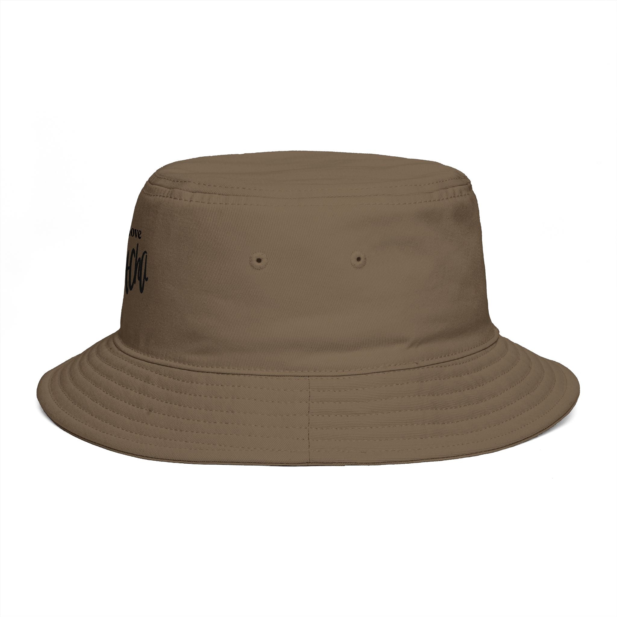 Oh and I Love Mocha Bucket Hat — Coffee Lover Casual Sun Hat