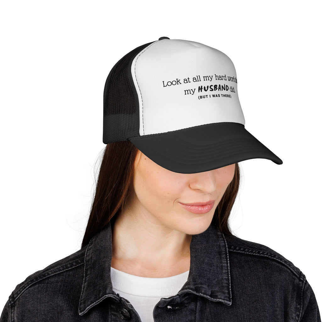 Funny "My Husband Did" Mesh Trucker Hat