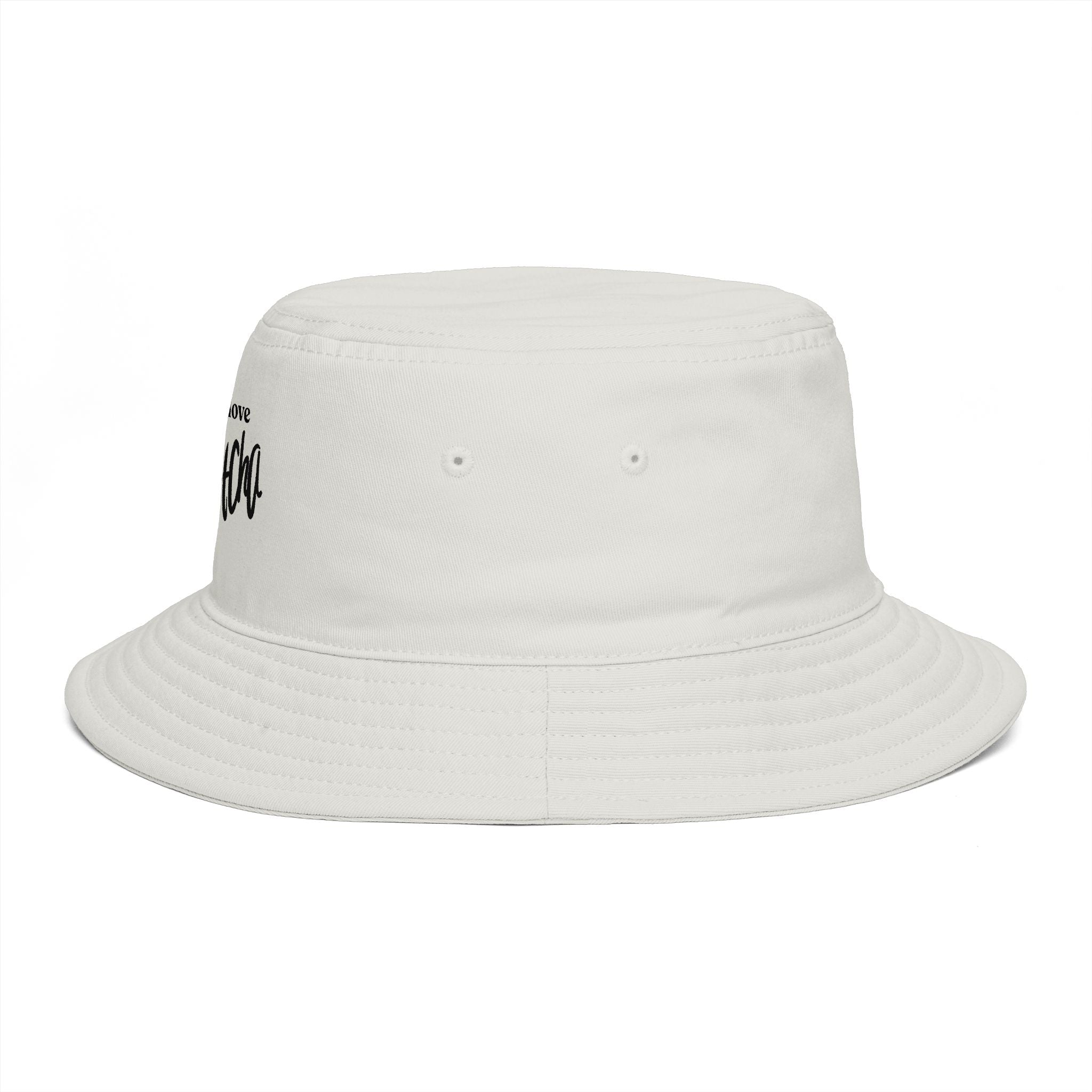 Oh and I Love Mocha Bucket Hat — Coffee Lover Casual Sun Hat