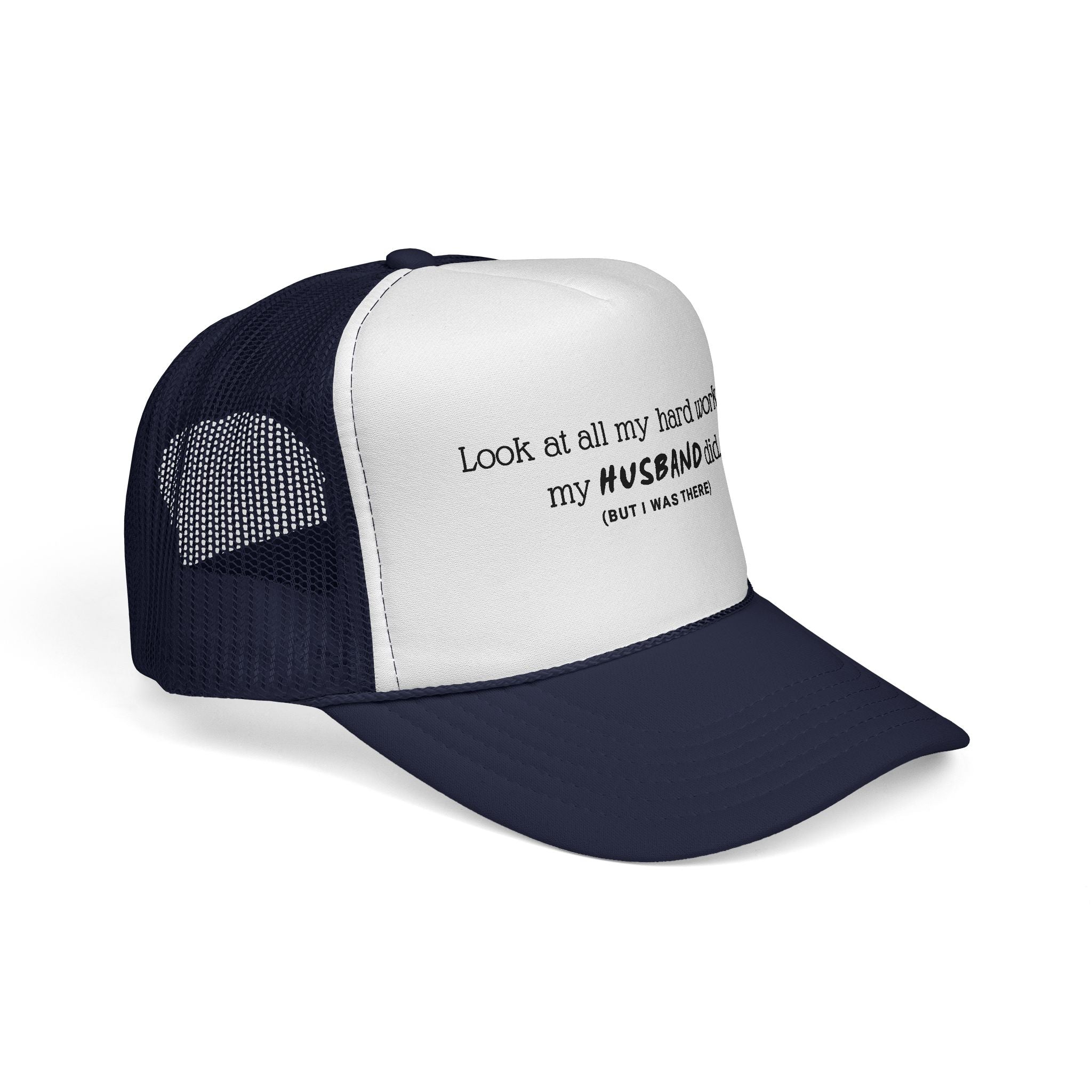 Funny "My Husband Did" Mesh Trucker Hat