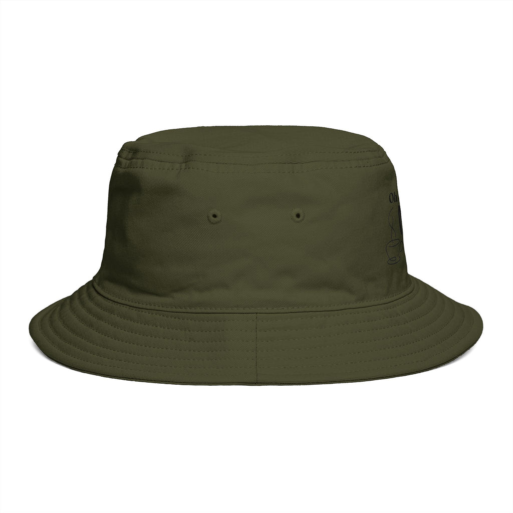 Oh and I Love Mocha Bucket Hat — Coffee Lover Casual Sun Hat